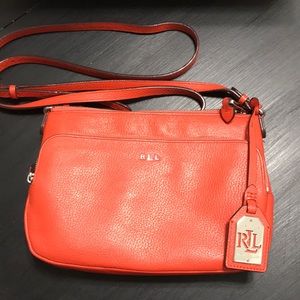 Orange Lauren Ralph Lauren Crossbody Purse